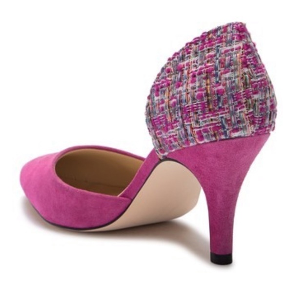 D’orsay Kitten Stiletto Heel Pointy Pump - Picture 5 of 5